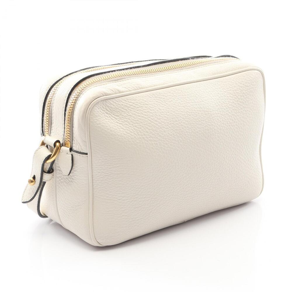 Prada Vitello Daino Shoulder Bag Leather White - Picture 2 of 8